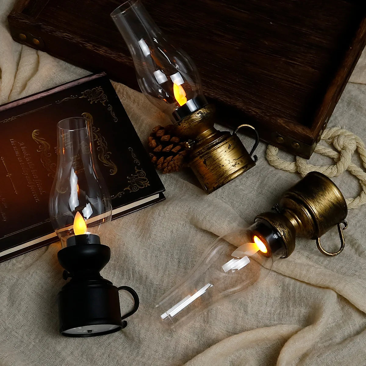 Vintage Lantern Retro Design LED