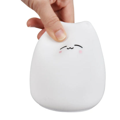 Cute Cat Silicone Night Light