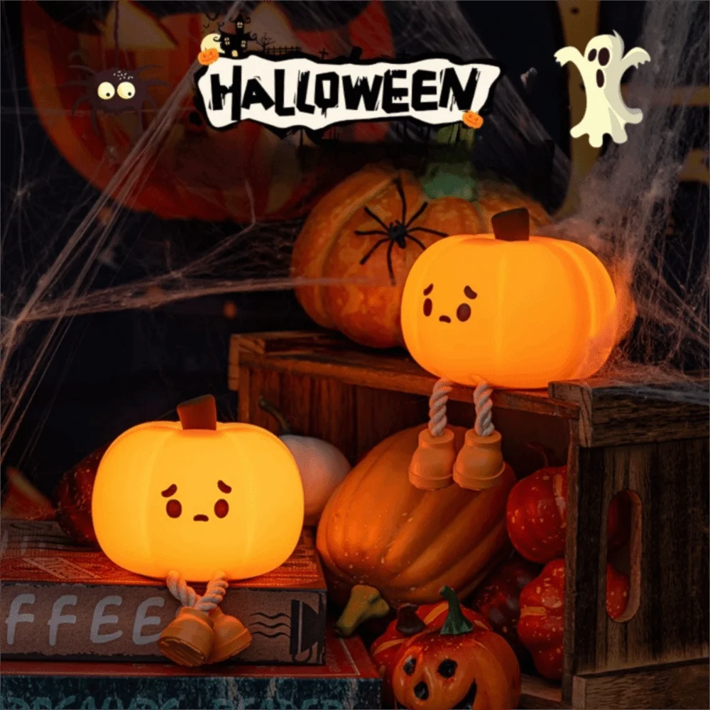 Silicone Halloween Pumpkin Night Light