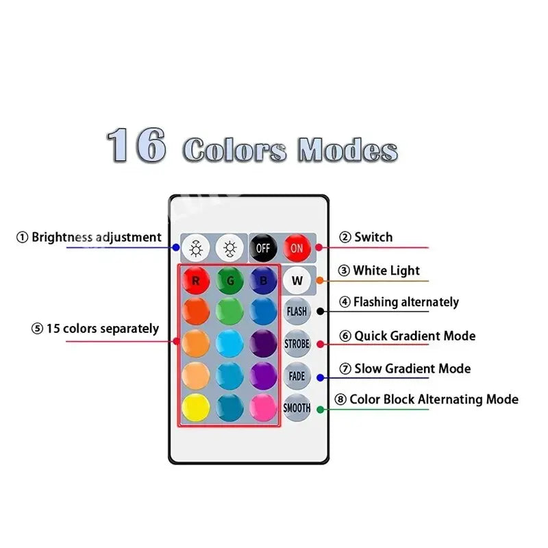 16 Colors RGB LED Bulb