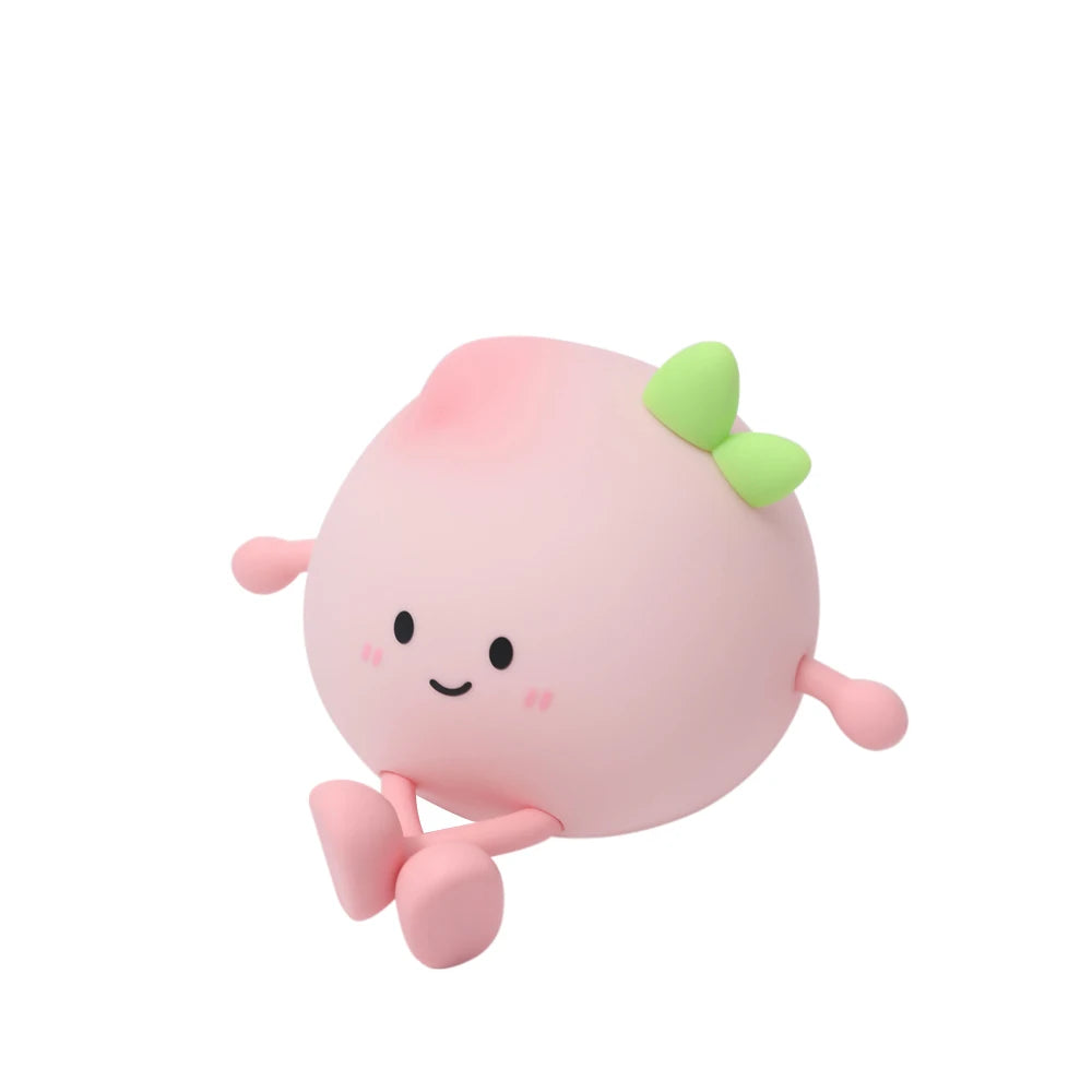 Cute Peach Silicone Night Light