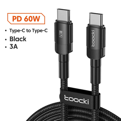 100W Quick Charge Type C to USB C Cable