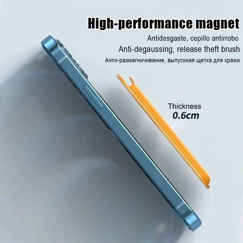 New Luxury Magnetic Leather Wallet Case For iPhone