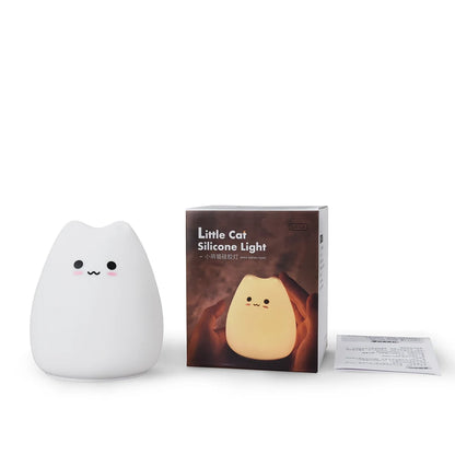 Cute Cat Silicone Night Light