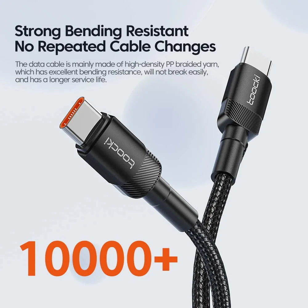 100W Quick Charge Type C to USB C Cable