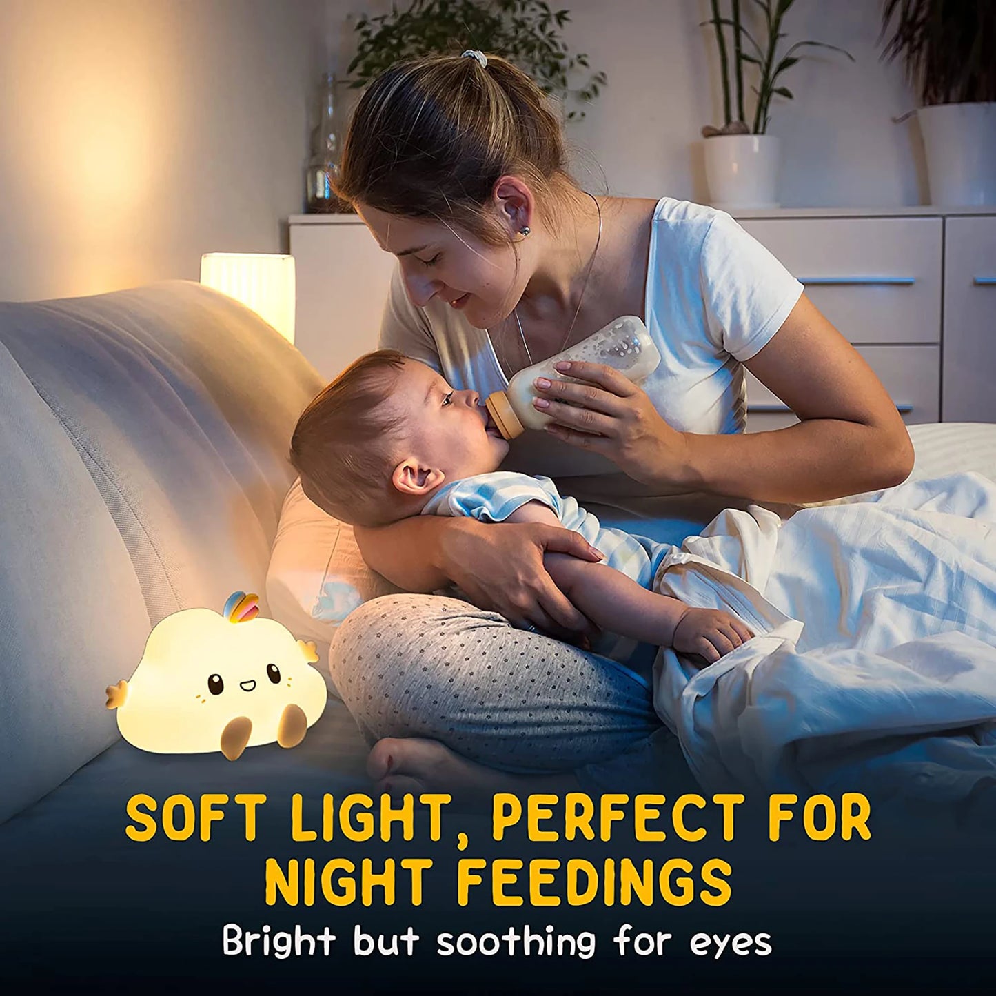 Kawaii Cloud Silicone Night Light