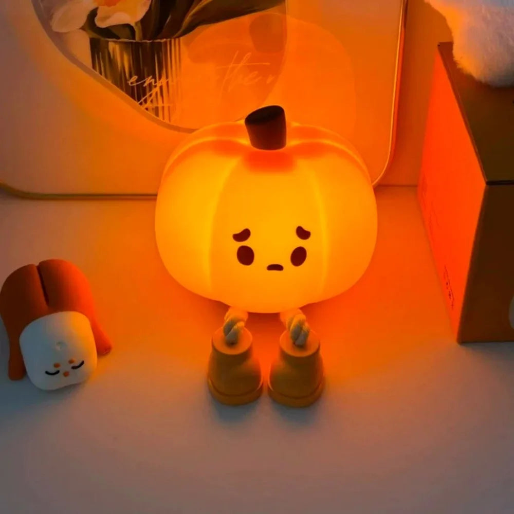 Silicone Halloween Pumpkin Night Light