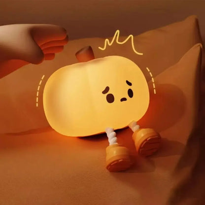 Silicone Halloween Pumpkin Night Light