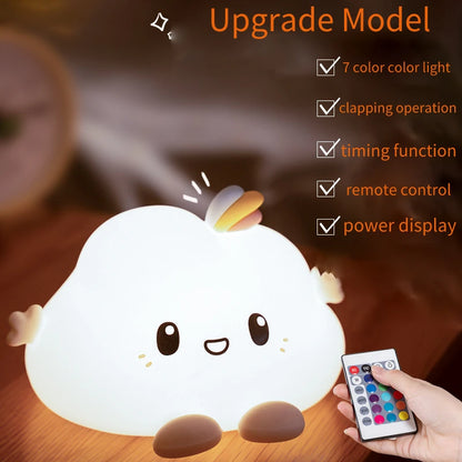 Kawaii Cloud Silicone Night Light