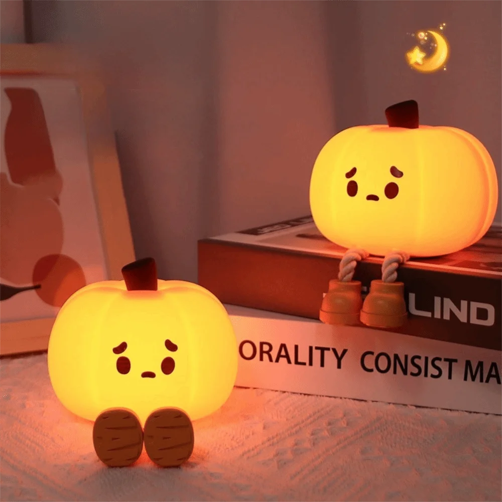 Silicone Halloween Pumpkin Night Light