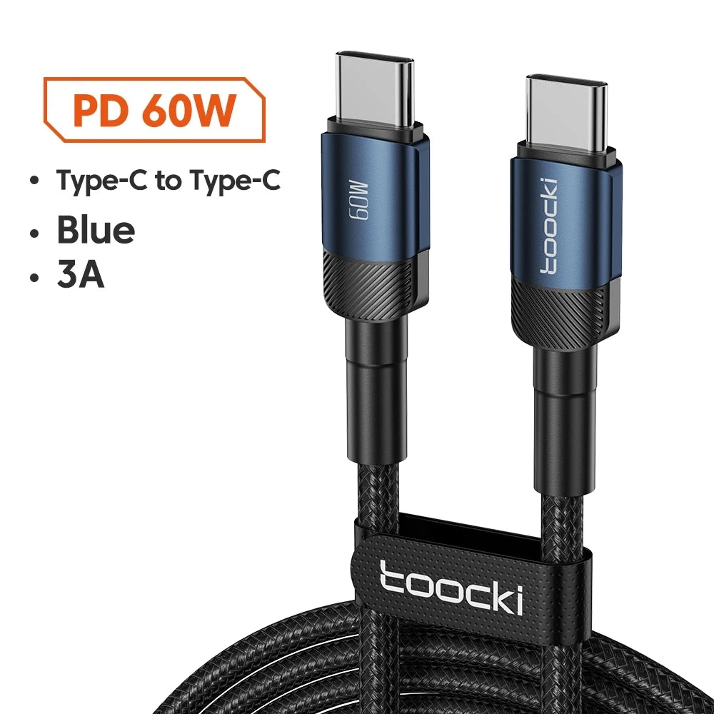 100W Quick Charge Type C to USB C Cable