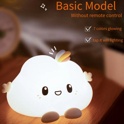 Kawaii Cloud Silicone Night Light
