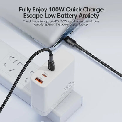 100W Quick Charge Type C to USB C Cable