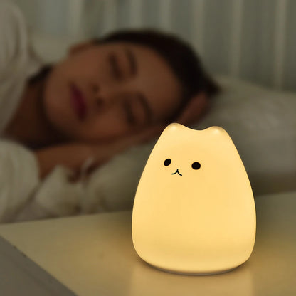 Cute Cat Silicone Night Light