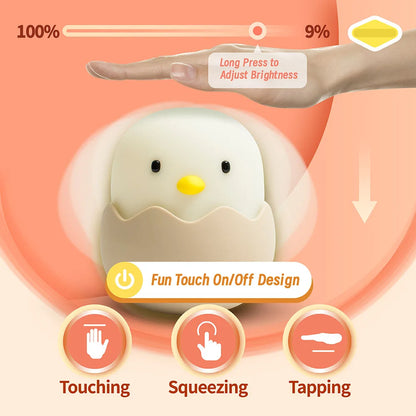 Cute Duck Silicone Night Light