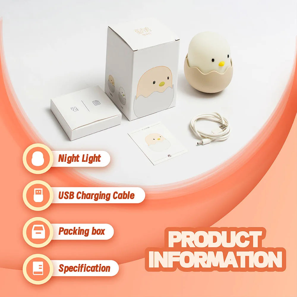 Cute Duck Silicone Night Light