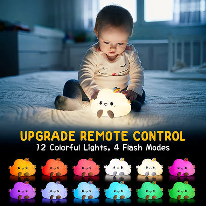 Kawaii Cloud Silicone Night Light